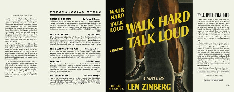 Item #5329 Walk Hard, Talk Loud. Len Zinberg.