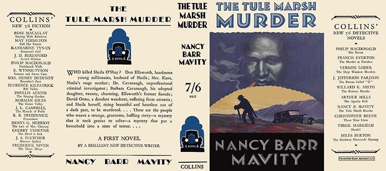 Item #53417 Tule Marsh Murder, The. Nancy Barr Mavity.