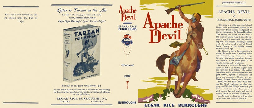 Item #5348 Apache Devil. Edgar Rice Burroughs