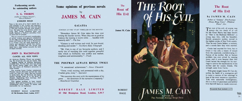 Item #535 Root of His Evil, The. James M. Cain