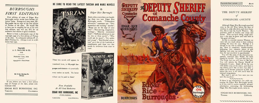 Item #5351 Deputy Sheriff of Comanche County, The. Edgar Rice Burroughs