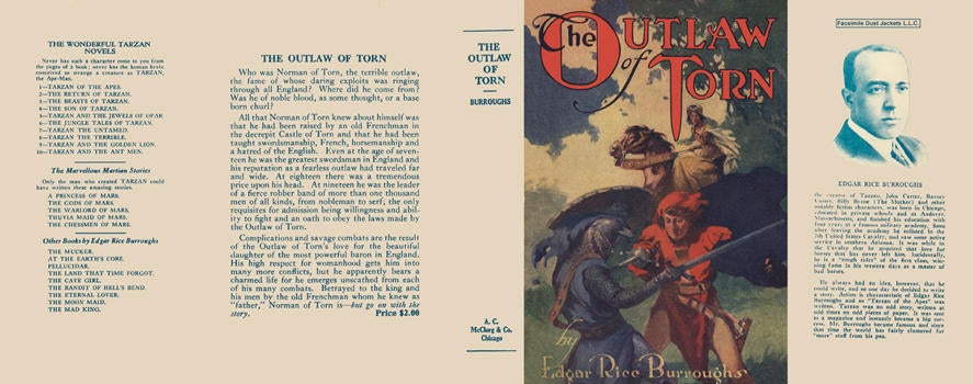 Item #5352 Outlaw of Torn, The. Edgar Rice Burroughs.