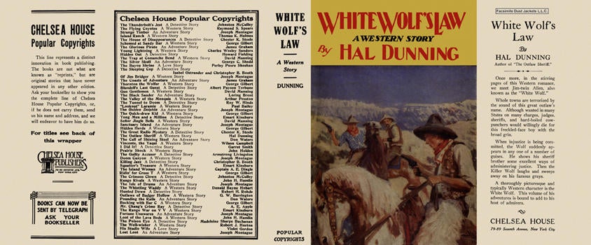 Item #5357 White Wolf's Law. Hal Dunning