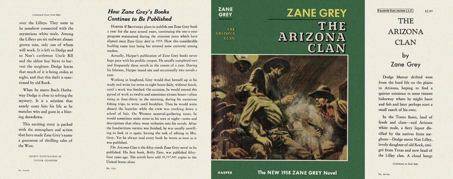 Item #5360 Arizona Clan, The. Zane Grey
