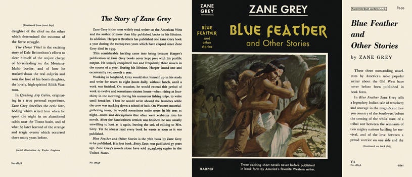 Item #5362 Blue Feather and Other Stories. Zane Grey