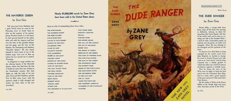 Item #5374 Dude Ranger, The. Zane Grey
