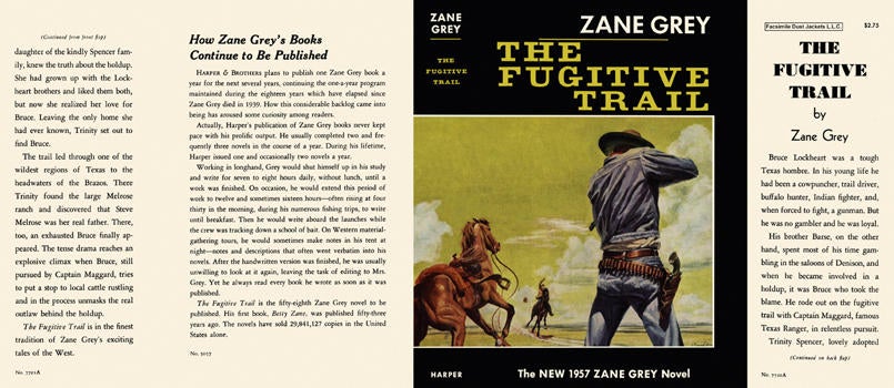 Item #5377 Fugitive Trail, The. Zane Grey.