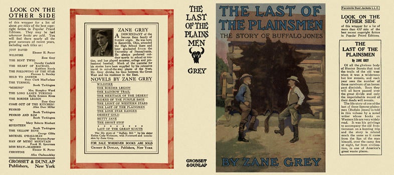 Item #5383 Last of the Plainsmen, The. Zane Grey