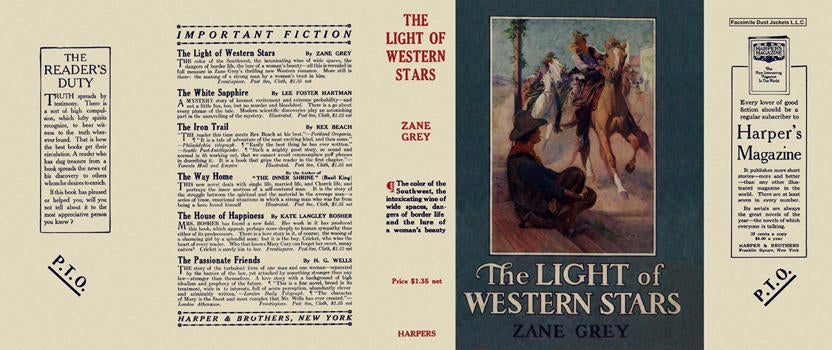 Item #5385 Light of Western Stars, The. Zane Grey