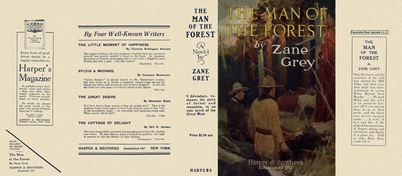 Item #5391 Man of the Forest, The. Zane Grey