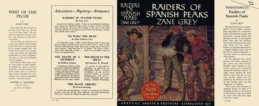 Item #5395 Raiders of Spanish Peaks. Zane Grey