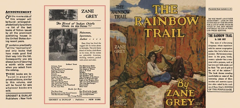 Item #5396 Rainbow Trail, The. Zane Grey