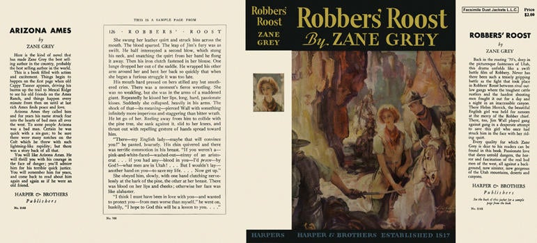 Item #5399 Robbers' Roost. Zane Grey