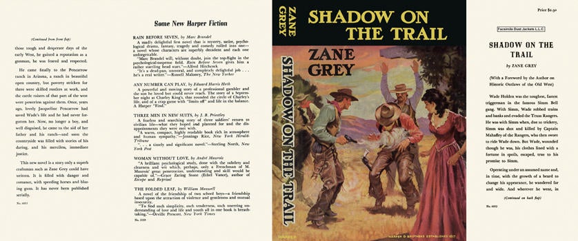 Item #5402 Shadow on the Trail. Zane Grey.