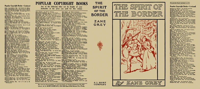 Item #5404 Spirit of the Border, The. Zane Grey