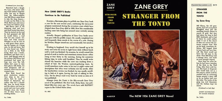 Item #5406 Stranger from the Tonto. Zane Grey.