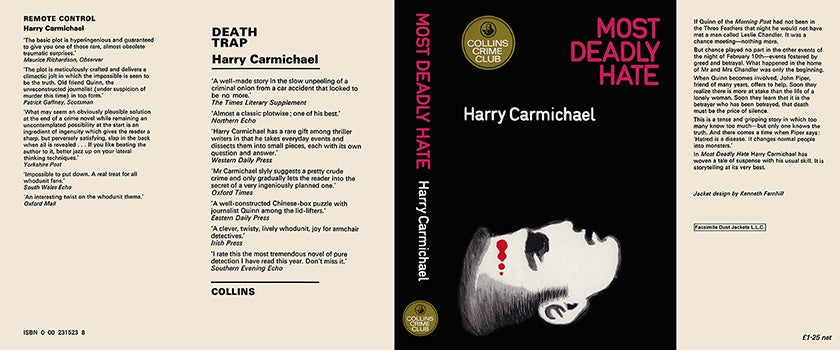 Item #54186 Most Deadly Hate. Harry Carmichael