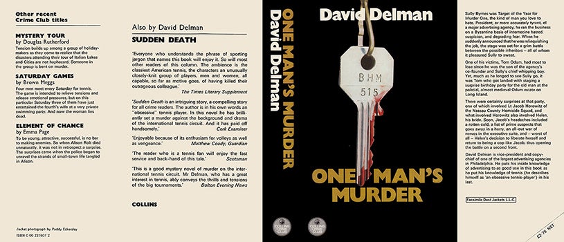 Item #54197 One Man's Murder. David Delman.