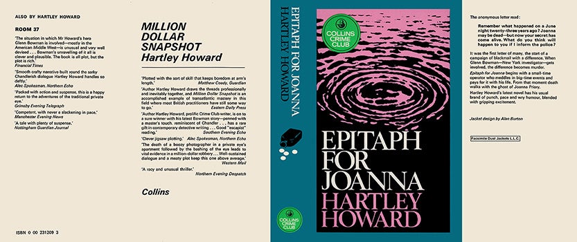 Item #54223 Epitaph for Joanna. Hartley Howard