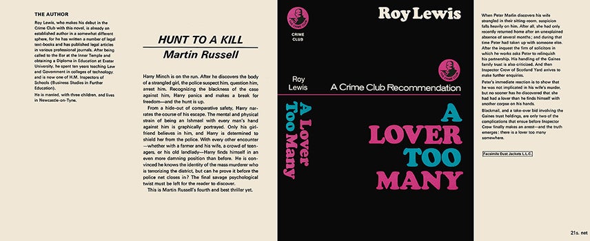 Item #54235 Lover Too Many, A. Roy Lewis