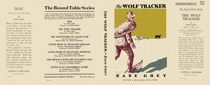 Item #5424 Wolf Tracker, The. Zane Grey, Kurt Wiese