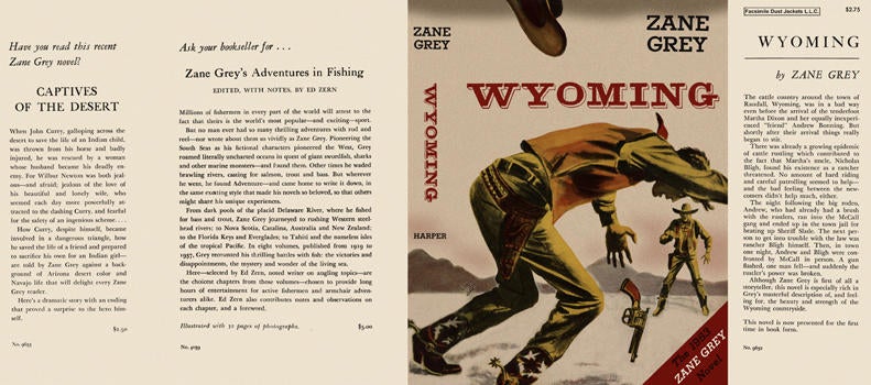 Item #5425 Wyoming. Zane Grey