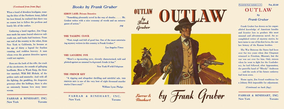 Item #5429 Outlaw. Frank Gruber