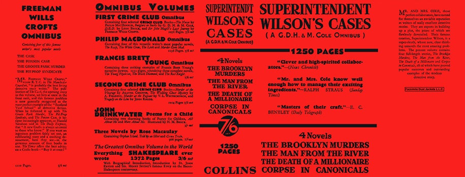 Item #54310 Superintendent Wilson's Cases. G. D. H. Cole, Margaret Cole