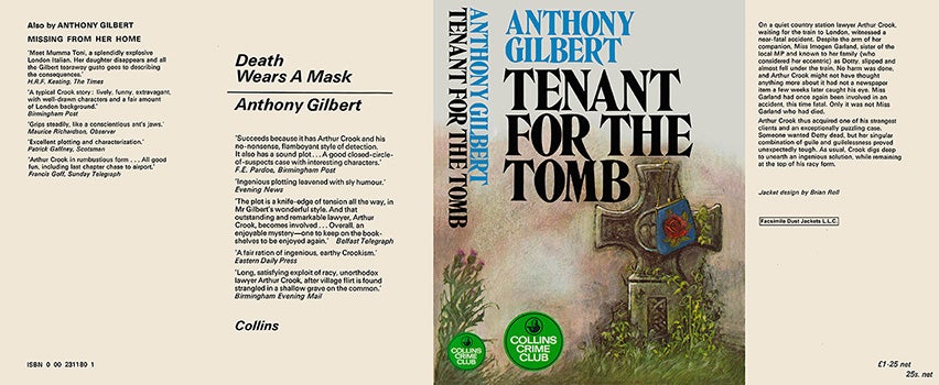 Item #54336 Tenant for the Tomb. Anthony Gilbert