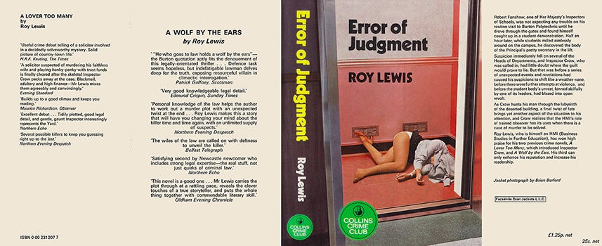 Item #54356 Error of Judgment. Roy Lewis