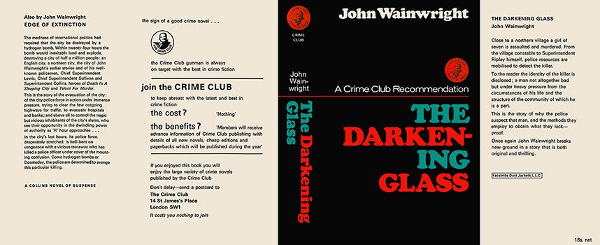 Item #54394 Darkening Glass, The. John Wainwright.