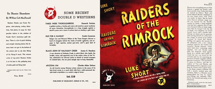 Item #5480 Raiders of the Rimrock. Luke Short.