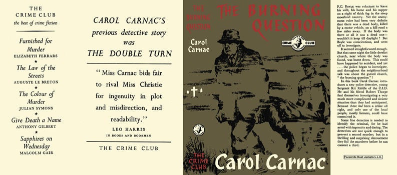 Item #549 Burning Question, The. Carol Carnac