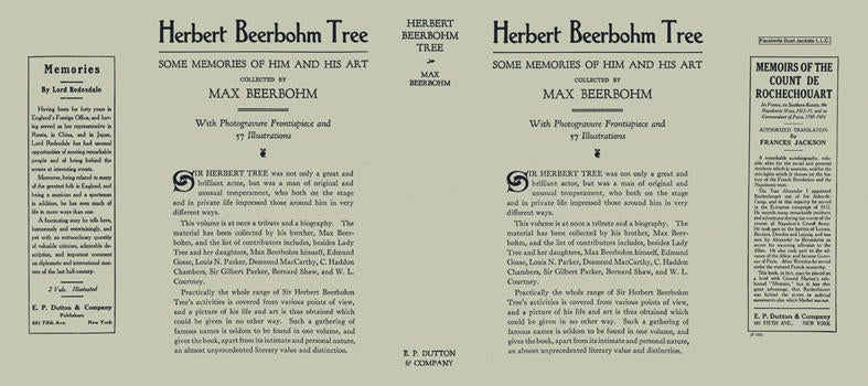 Item #5499 Herbert Beerbohm Tree. Max Beerbohm