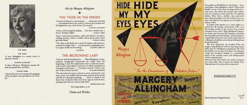 Item #55 Hide My Eyes. Margery Allingham