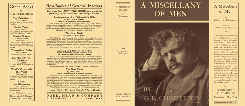 Item #5515 Miscellany of Men, A. G. K. Chesterton
