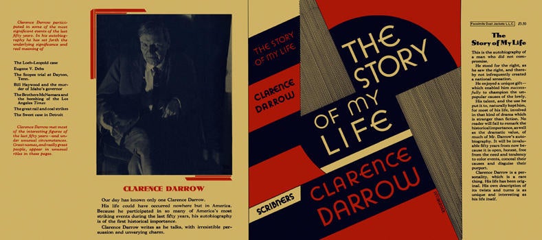 Item #5521 Story of My Life, The. Clarence Darrow.