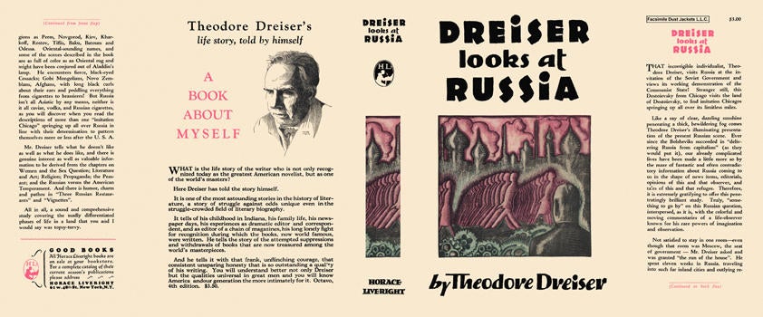 Item #5533 Dreiser Looks at Russia. Theodore Dreiser