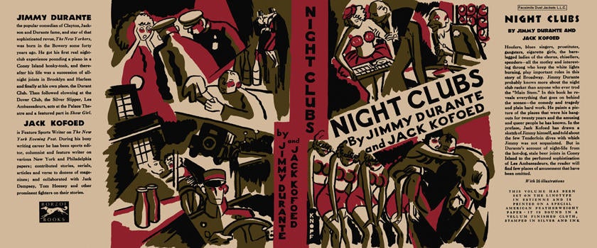 Item #5534 Night Clubs. Jimmy Durante, Jack Kofoed