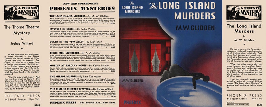 Item #55363 Long Island Murders, The. M. W. Glidden