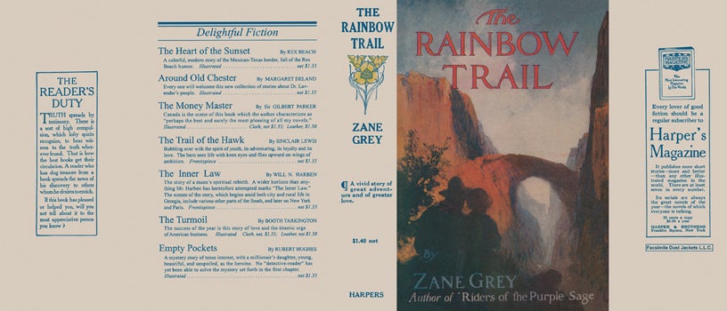 Item #55370 Rainbow Trail, The. Zane Grey