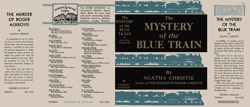 Item #55448 Mystery of the Blue Train, The. Agatha Christie.
