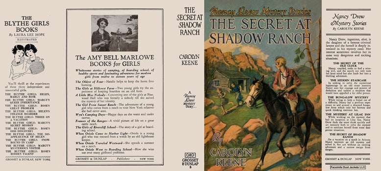 Item #55464 Nancy Drew #05: Secret at Shadow Ranch, The. Carolyn Keene