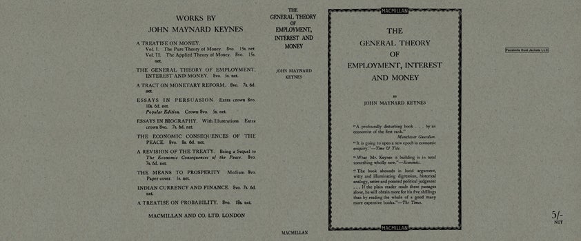 Item #55472 General Theory of Employment, Interest and Money, The. John Maynard Keynes.