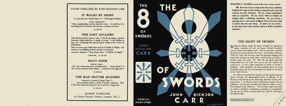 Item #555 Eight of Swords, The. John Dickson Carr