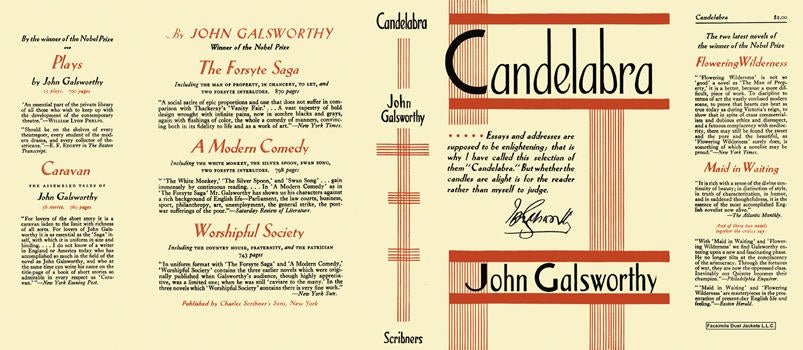 Item #5553 Candelabra. John Galsworthy