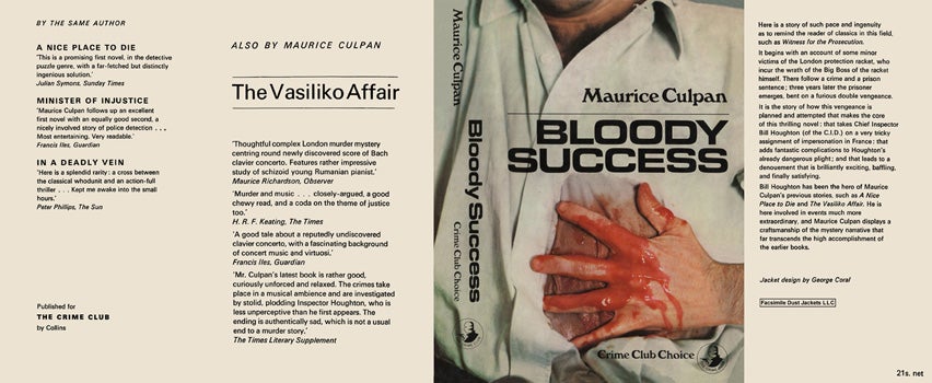 Item #55640 Bloody Success. Maurice Culpan