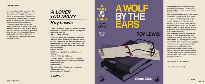 Item #55649 Wolf by the Ears, A. Roy Lewis