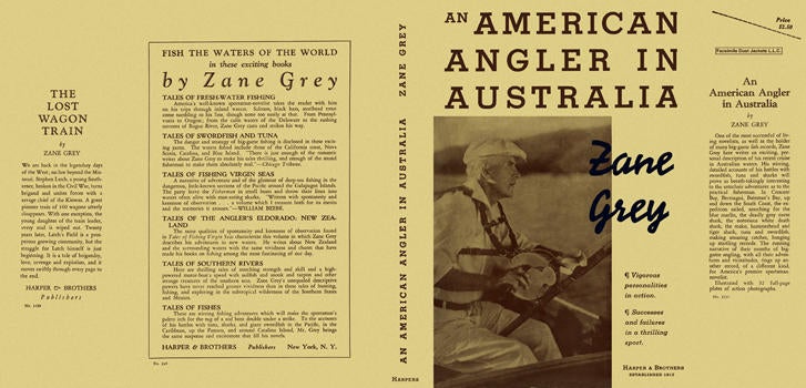 Item #5566 American Angler in Australia, An. Zane Grey