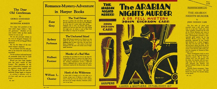 Item #557 Arabian Nights Murder, The. John Dickson Carr
